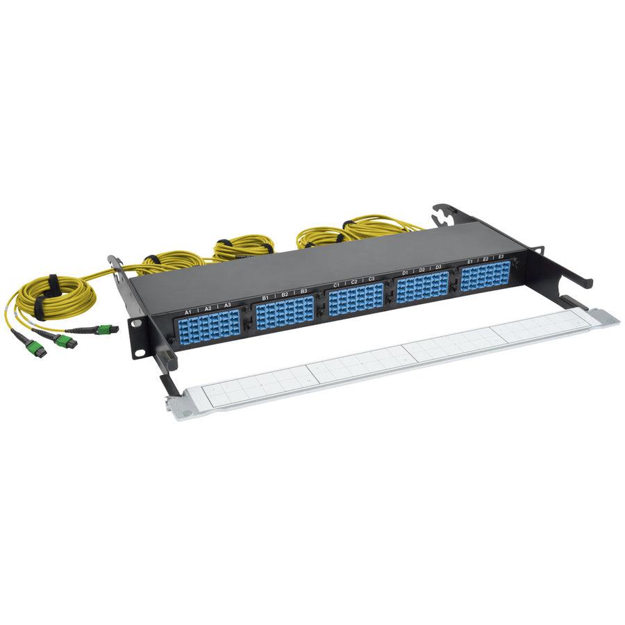 Tripp Lite N48K-15M8L60S-B 40/100Gb Fiber Breakout Patch Panel, 40Gb To 4 X 10Gb, 100Gb To 4 X 25Gb,