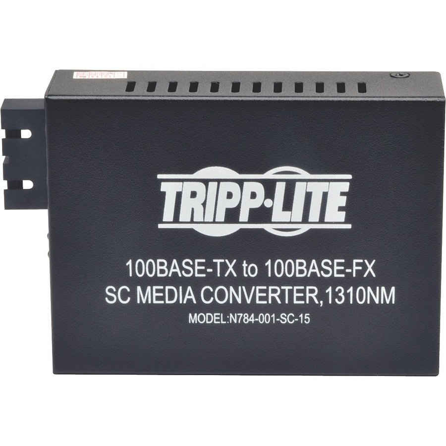 Tripp Lite N784-001-SC-15 | 10/100 Ethernet Media Converter | 15km Fiber Conversion | TecISoft