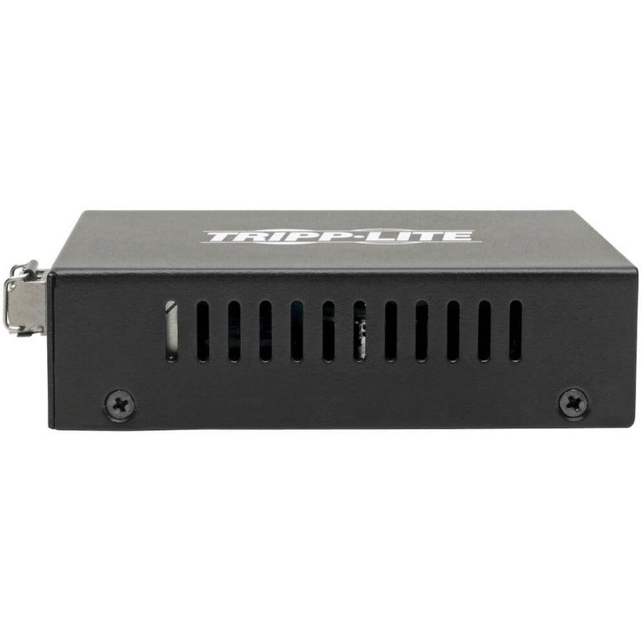 Tripp Lite N785-P01-LC-MM1 Gigabit Multimode Fiber to Ethernet Media Converter - PoE+ LC 850nm | Tecisoft