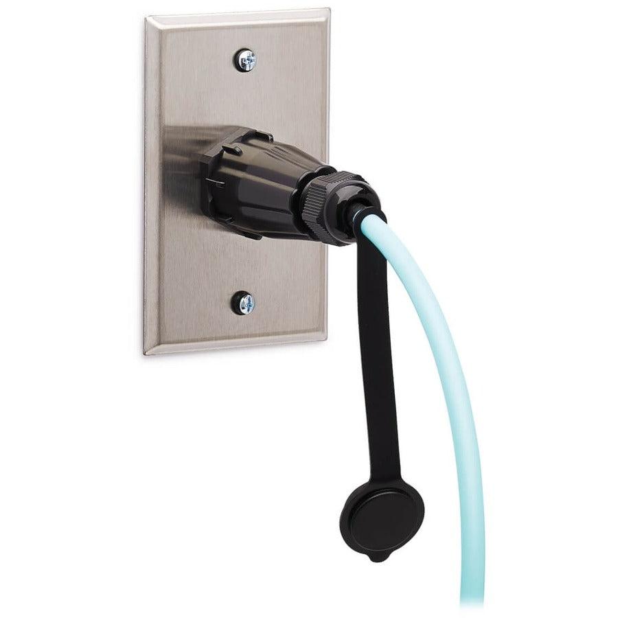 Tripp Lite N820-01M-Ind 10Gb Rigid Industrial Duplex Multimode 50/125 Om3 Fiber Patch Cable (Lc/Lc) - Ip68, Aqua, 1 M (3 Ft.)