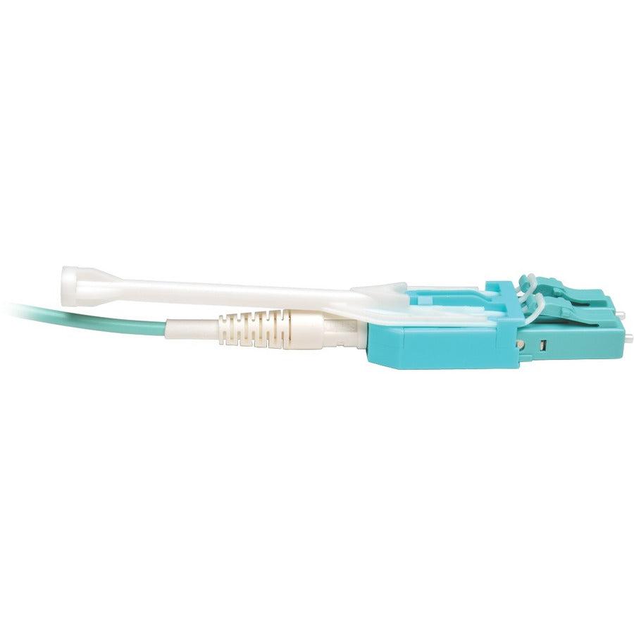 Tripp Lite N820-02M-T 10Gb Duplex Multimode 50/125 Om3 Lszh Fiber Patch Cable With Push/Pull Tab Connectors, (Lc/Lc) - Aqua, 2M (6 Ft.)