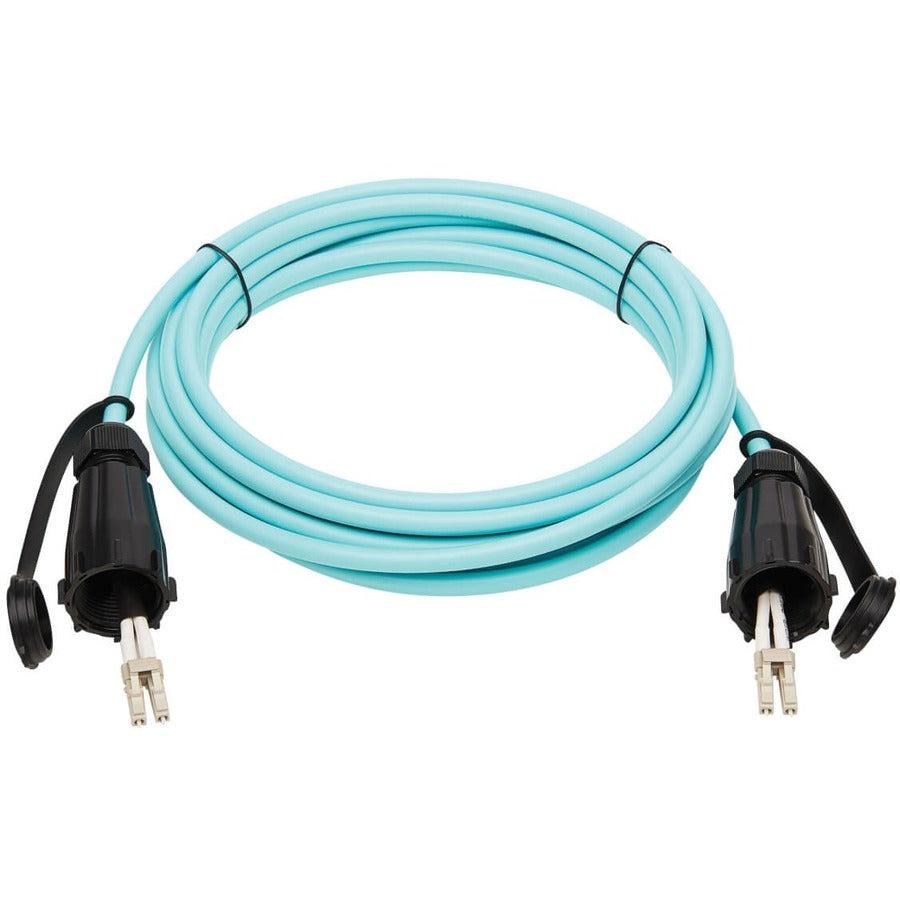 Tripp Lite N820-05M-Ind 10Gb Rigid Industrial Duplex Multimode 50/125 Om3 Fiber Patch Cable (Lc/Lc) - Ip68, Aqua, 5 M (16.4 Ft.)