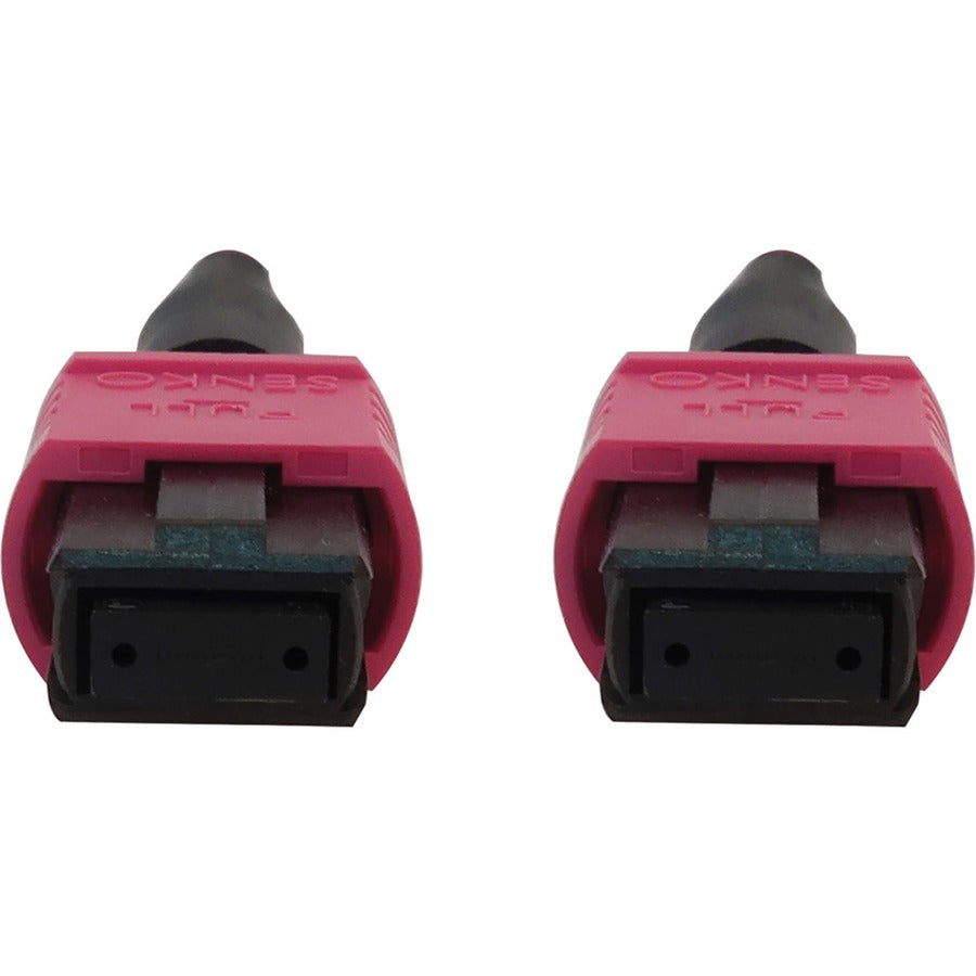 Tripp Lite N845B-15M-12-Mg 100G Multimode 50/125 Om4 Fiber Optic Cable (12F Mtp/Mpo-Pc F/F), Lszh, Magenta, 15 M (49.2 Ft.)