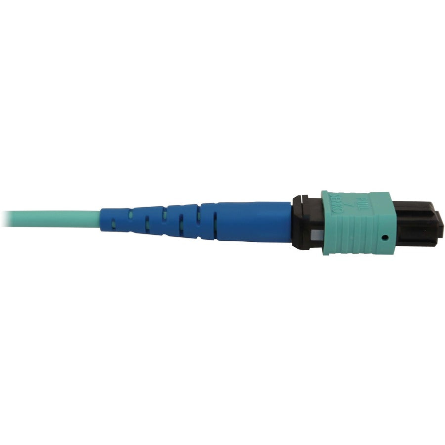 Tripp Lite N846B-02M-24-P 40/100/400G Multimode 50/125 Om3 Fiber Optic Cable (24F Mtp/Mpo-Pc F/F), Lszh, Aqua, 2 M (6.6 Ft.)