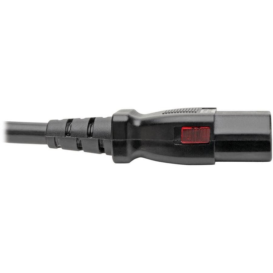 Tripp Lite Nema 5-15P To C13 Computer Power Cord, Locking C13 Connector - 10A, 125V, 18 Awg, 10 Ft.