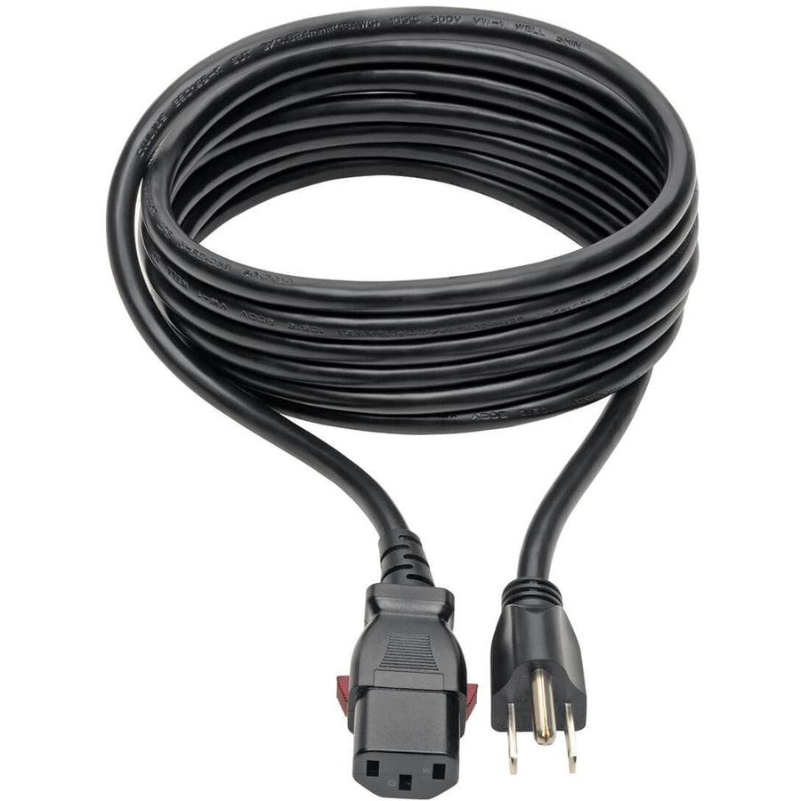 Tripp Lite Nema 5-15P To C13 Computer Power Cord, Locking C13 Connector - 10A, 125V, 18 Awg, 10 Ft.