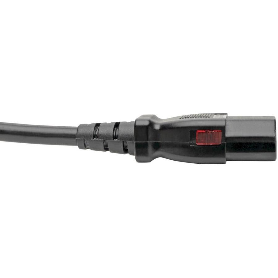 Tripp Lite Nema 5-15P To C13 Computer Power Cord, Locking C13 Connector - 10A, 125V, 18 Awg, 3 Ft.