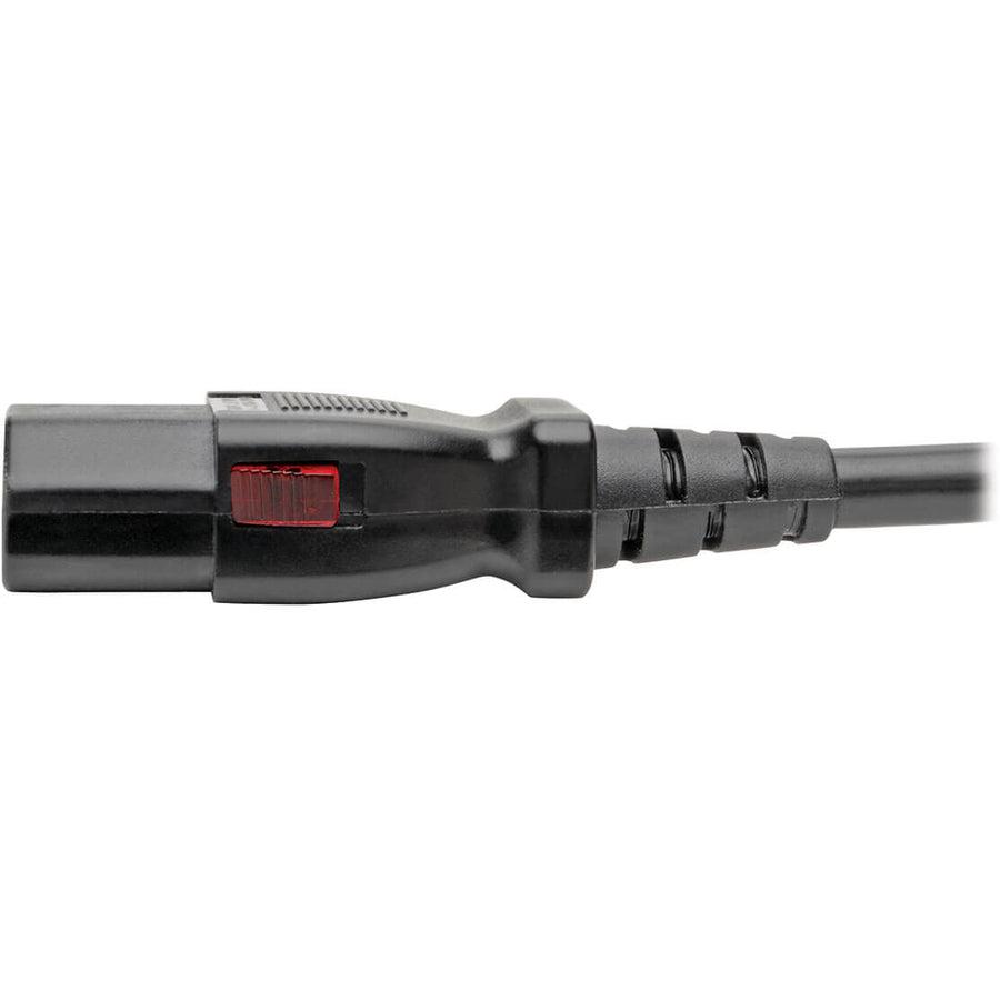 Tripp Lite Nema 5-15P To C13 Computer Power Cord, Locking C13 Connector - 10A, 125V, 18 Awg, 6 Ft.