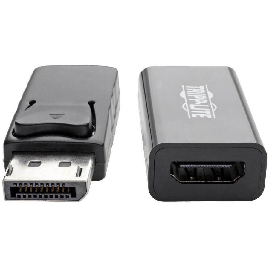 Tripp Lite P136-06N-H2V2Lb Displayport To Hdmi Active Adapter (M/F), Latching Connector, 4K 60 Hz, Dp1.2, Hdcp 2.2,Black, 6 In.