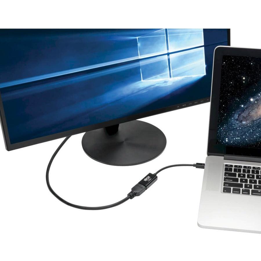 Tripp Lite P137-06N-Hd4K6B Keyspan Mini Displayport To Hdmi Active Adapter/Video Converter (M/F) - 4K 60 Hz, Dp 1.2, Hdcp 2.2, Black, 6 In.