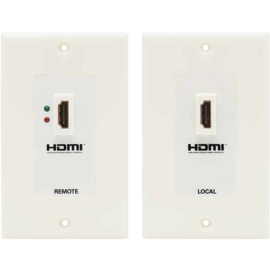 Tripp Lite P167-000 Hdmi Over Dual Cat5/Cat6 Extender Wall Plate Kit With Transmitter And Receiver, Taa
