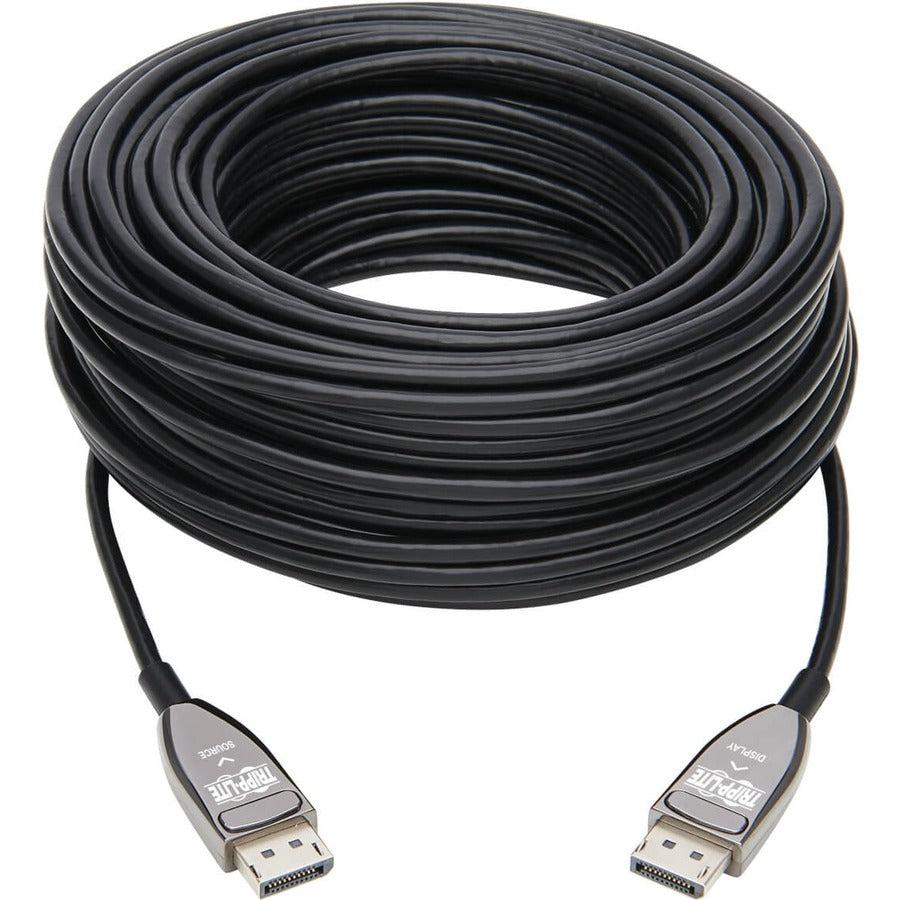 Tripp Lite P580F3-30M-8K6 Displayport Active Optical Cable (Aoc) - Uhd 8K 60 Hz, Hdr, Cl3 Rated, Black, 30 M (98 Ft.)