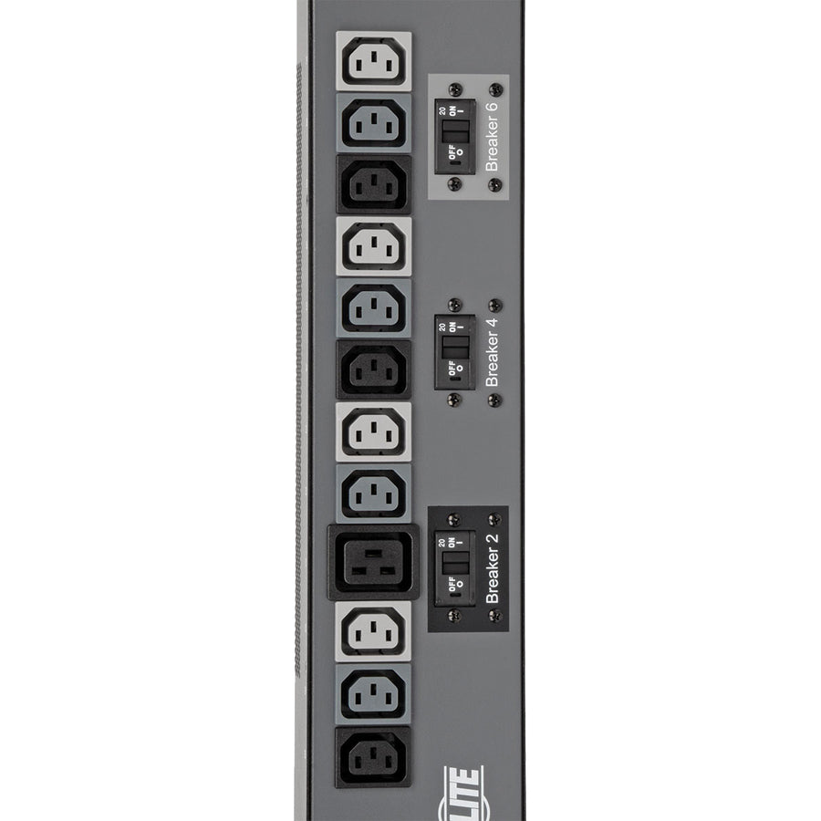 Tripp Lite Pdu 3-Phase Vertical Strip Ats 208V 17.3Kw 48 C13; 6 C19 0Urm Rackmount