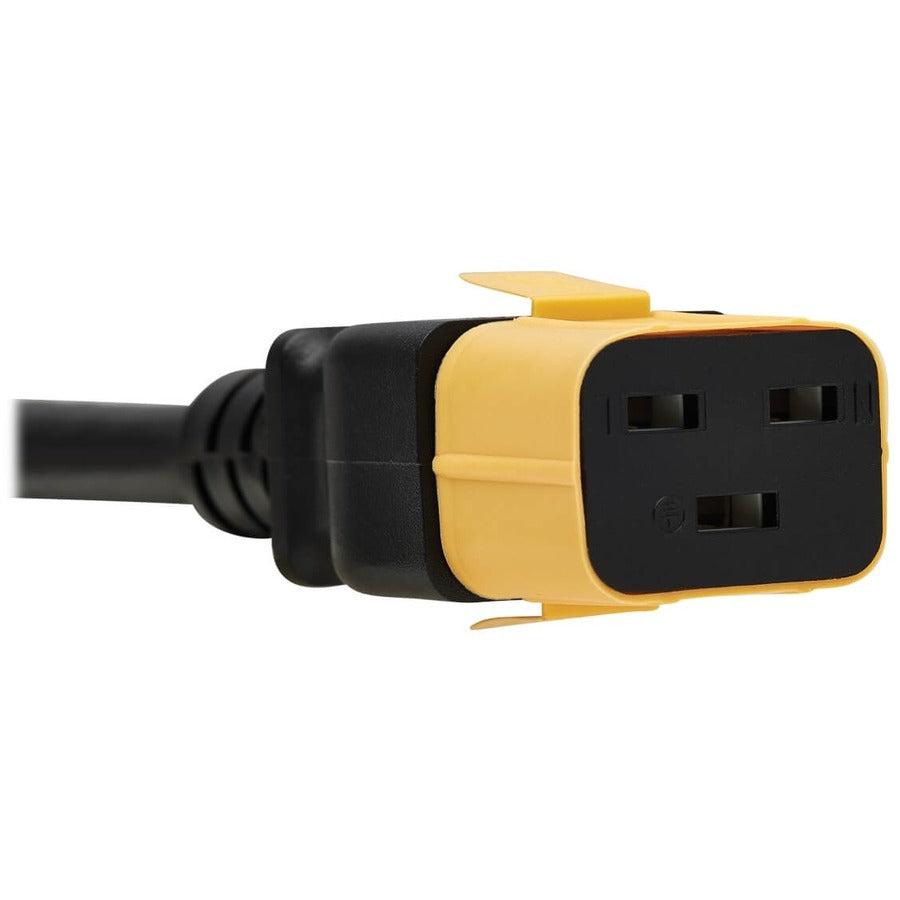 Tripp Lite Plc20Yw Plug-Lock Inserts, C19 Power Cord To C20 Outlet, Yellow, 100 Pack