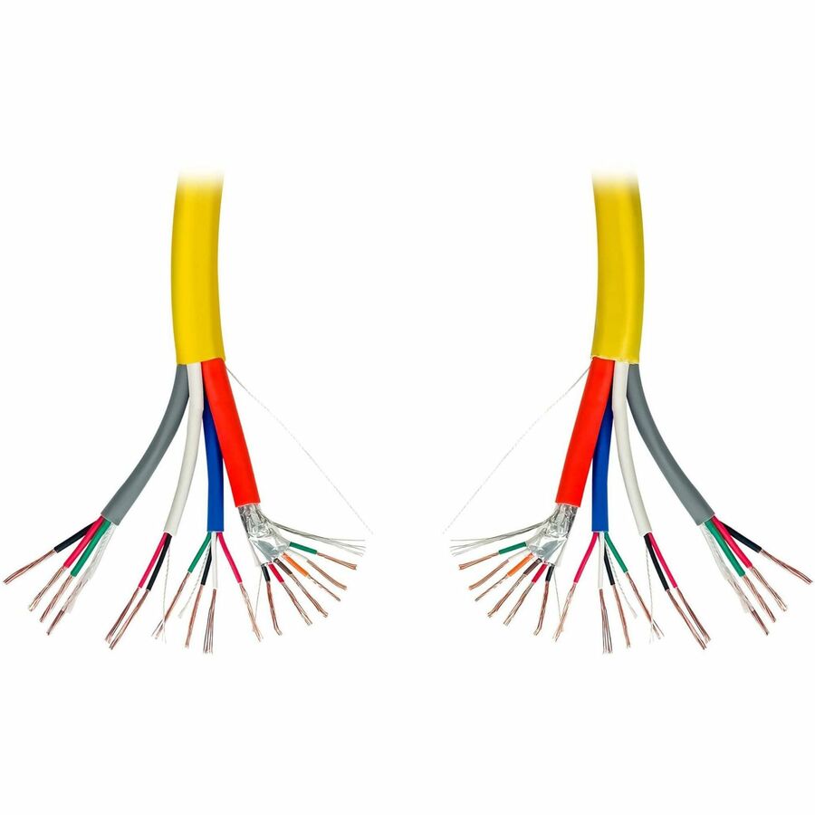 Tripp Lite Plenum-Rated Bulk Access Control Cable Yellow 1000 ft. (305 m) - 1000 ft Bare W