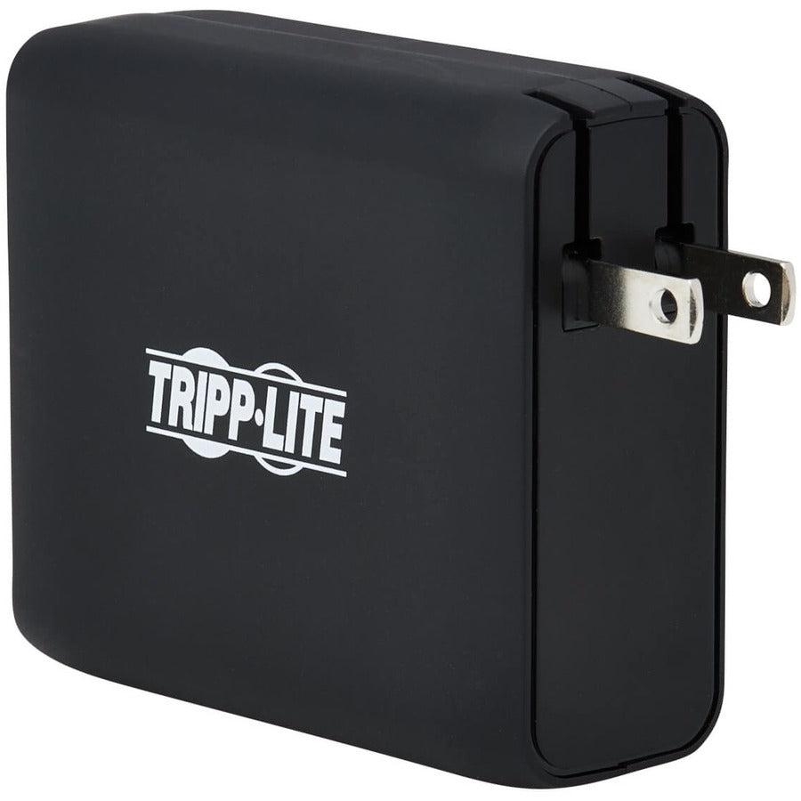 Tripp Lite Portable 5000Mah 2-Port Mobile Power Bank And Usb Battery Wall Charger Combo - Direct Plug, Black