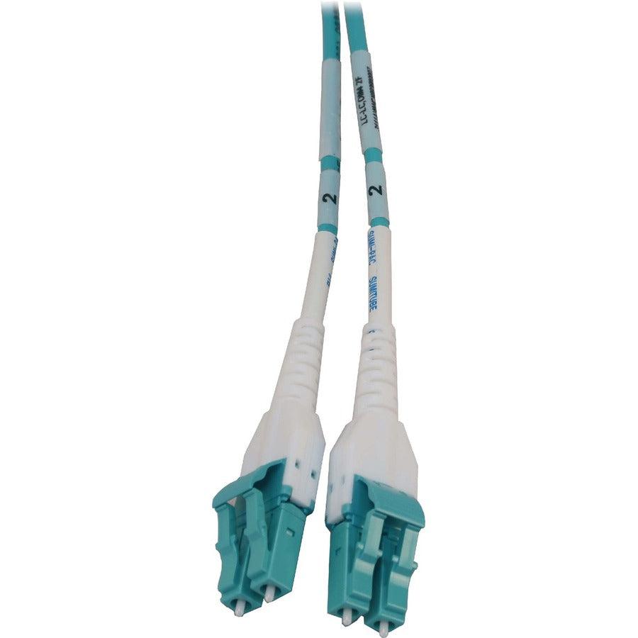 Tripp Lite Preloaded Fiber Panel, 1U - 8X Lc/Lc Duplex Cables (M/M), Om4 Multimode, 10 M (32.8 Ft.)