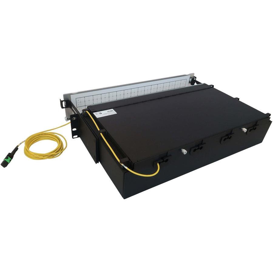 Tripp Lite Preloaded Fiber Patch Panel, 2U - 32X (12F Mtp/Mpo-Apc To 4X Lc Duplex F/F) 8F Trunk Cables, Os2 Singlemode, 3 M (9.8 Ft.)