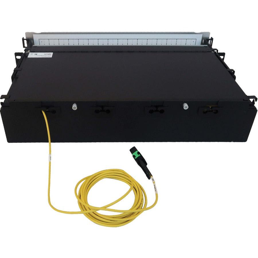 Tripp Lite Preloaded Fiber Patch Panel, 2U - 32X (12F Mtp/Mpo-Apc To 4X Lc Duplex F/F) 8F Trunk Cables, Os2 Singlemode, 3 M (9.8 Ft.)