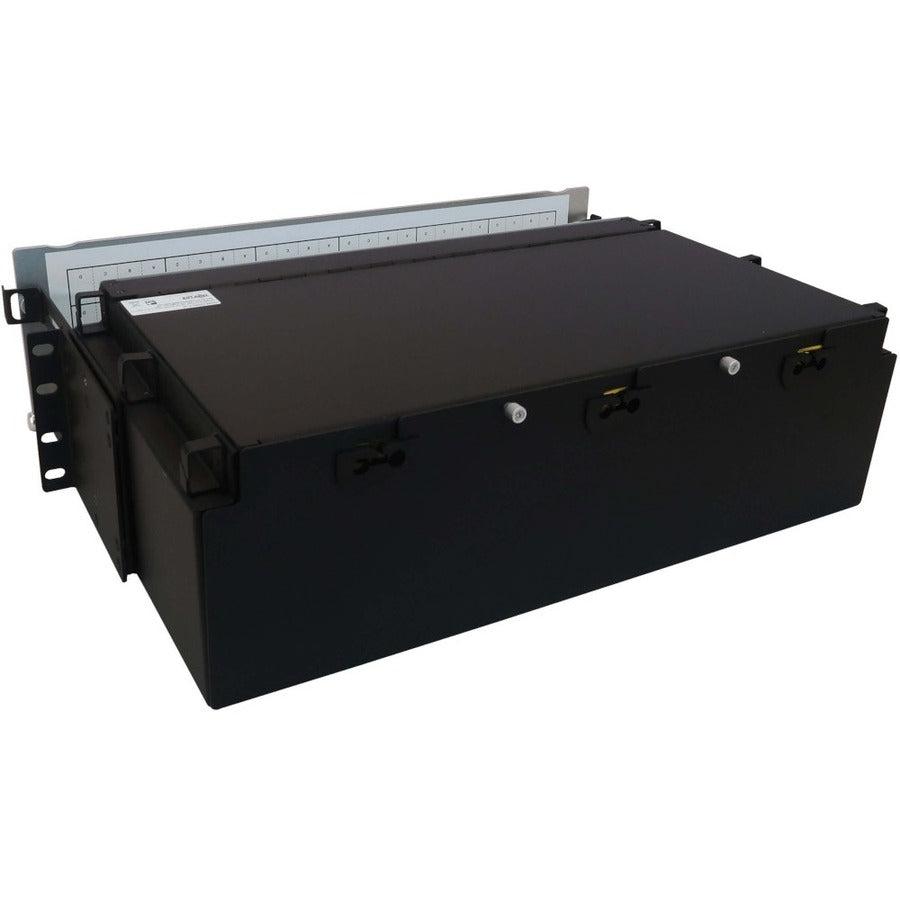 Tripp Lite Preloaded Fiber Patch Panel, 3U - 24X (12F Mtp/Mpo-Apc To 4X Lc Duplex F/F) 8F Trunk Cables, Os2 Singlemode, 10 M (32.8 Ft.)