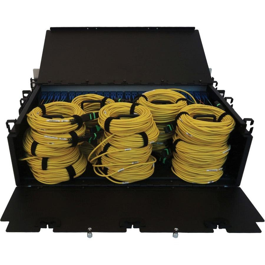Tripp Lite Preloaded Fiber Patch Panel, 3U - 24X (12F Mtp/Mpo-Apc To 4X Lc Duplex F/F) 8F Trunk Cables, Os2 Singlemode, 10 M (32.8 Ft.)