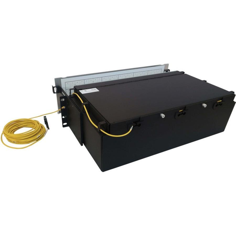 Tripp Lite Preloaded Fiber Patch Panel, 3U - 24X (12F Mtp/Mpo-Apc To 4X Lc Duplex F/F) 8F Trunk Cables, Os2 Singlemode, 10 M (32.8 Ft.)