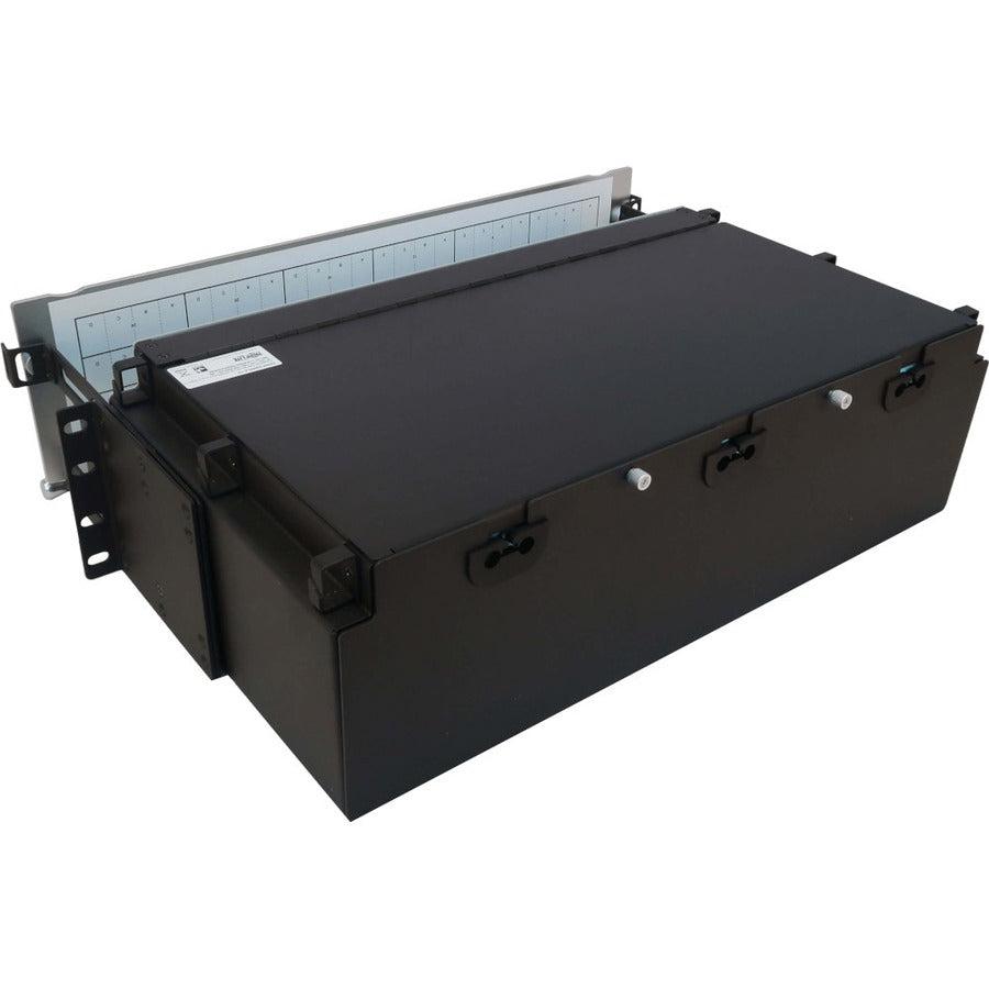 Tripp Lite Preloaded Fiber Patch Panel, 3U - 24X (12F Mtp/Mpo-Pc To 4X Lc Duplex F/F) 8F Trunk Cables, Om4 Multimode, 10 M (32.8 Ft.)