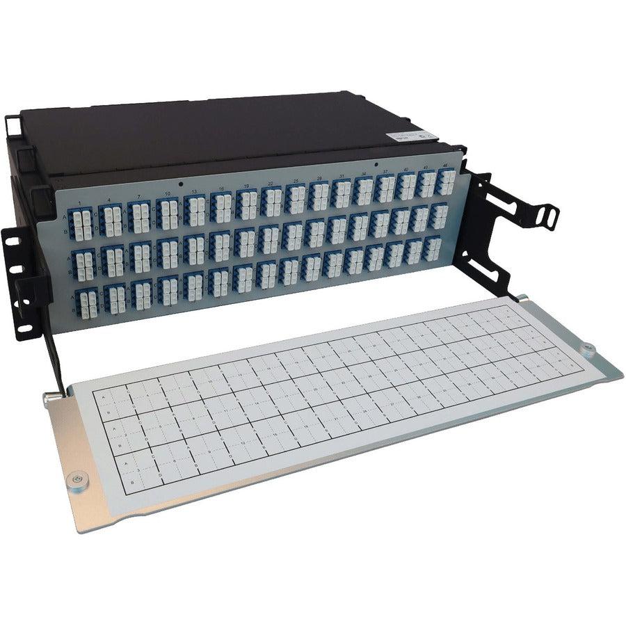 Tripp Lite Preloaded Fiber Patch Panel, 3U - 48X (12F Mtp/Mpo-Apc To 4X Lc Duplex F/F) 8F Trunk Cables, Os2 Singlemode, 5 M (16.4 Ft.)