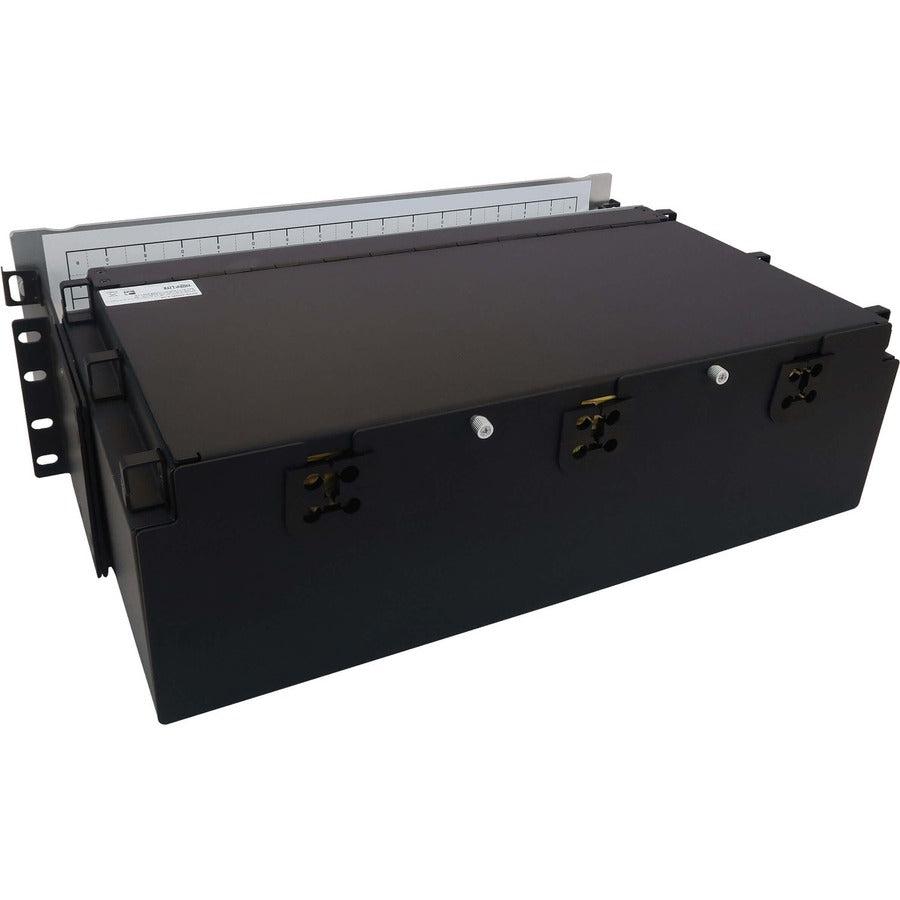 Tripp Lite Preloaded Fiber Patch Panel, 3U - 48X (12F Mtp/Mpo-Apc To 4X Lc Duplex F/F) 8F Trunk Cables, Os2 Singlemode, 5 M (16.4 Ft.)