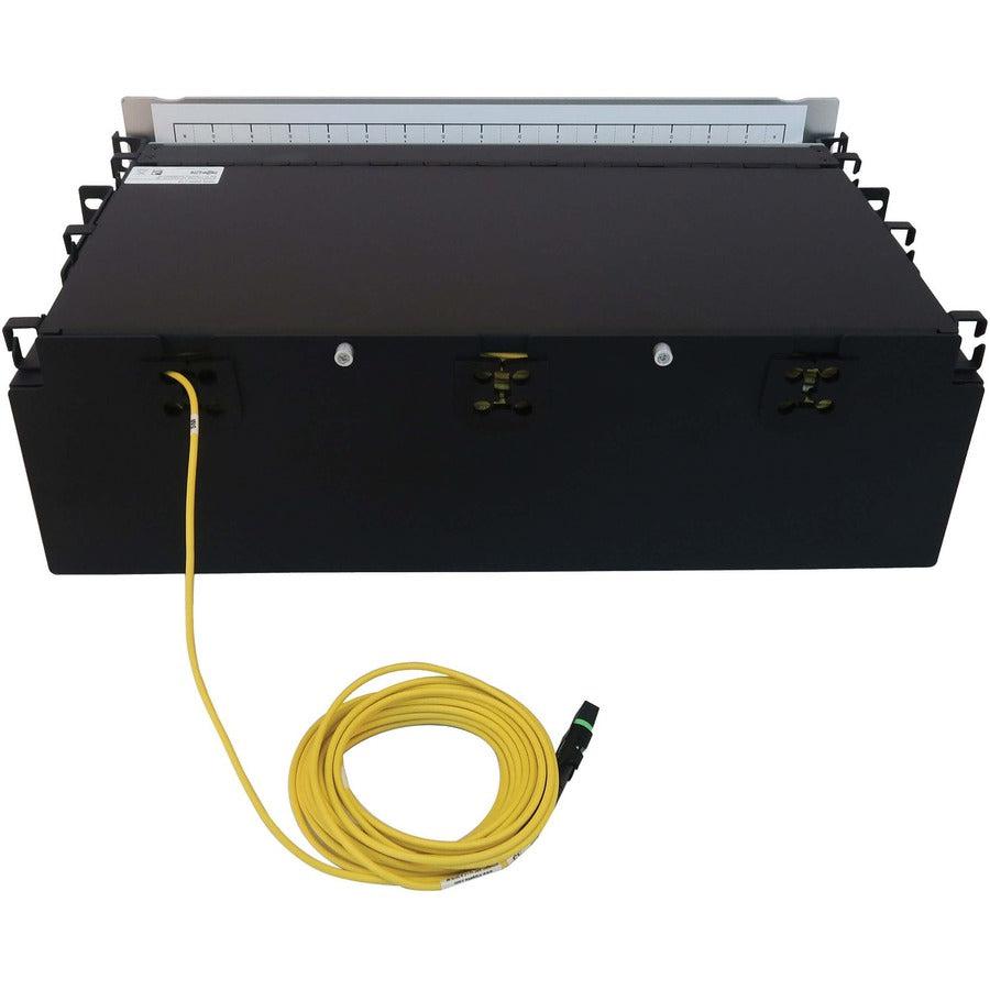Tripp Lite Preloaded Fiber Patch Panel, 3U - 48X (12F Mtp/Mpo-Apc To 4X Lc Duplex F/F) 8F Trunk Cables, Os2 Singlemode, 5 M (16.4 Ft.)