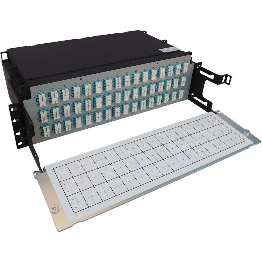 Tripp Lite Preloaded Fiber Patch Panel, 3U - 48X (12F Mtp/Mpo-Pc To 4X Lc Duplex F/F) 8F Trunk Cables, Om4 Multimode, 5 M (16.4 Ft.)