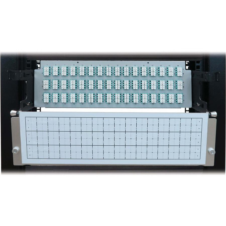 Tripp Lite Preloaded Fiber Patch Panel, 3U - 48X (12F Mtp/Mpo-Pc To 4X Lc Duplex F/F) 8F Trunk Cables, Om4 Multimode, 5 M (16.4 Ft.)
