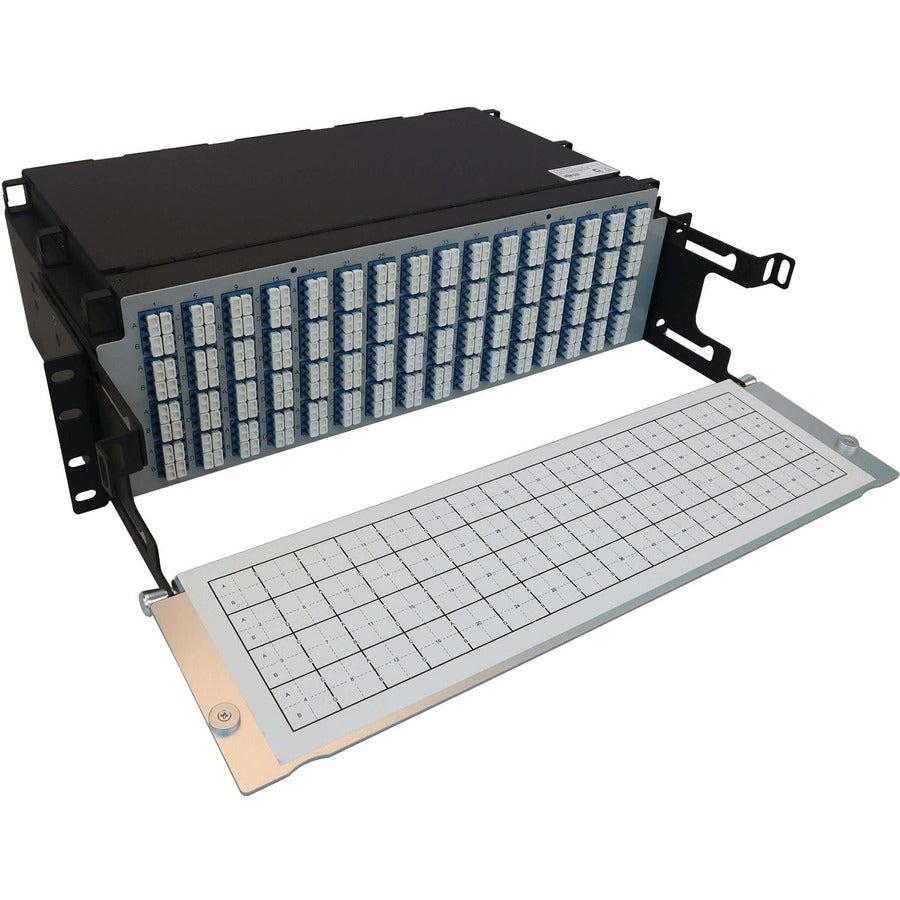 Tripp Lite Preloaded Fiber Patch Panel, 3U - 64X (12F Mtp/Mpo-Apc To 4X Lc Duplex F/F) 8F Trunk Cables, Os2 Singlemode, 3 M (9.8 Ft.)