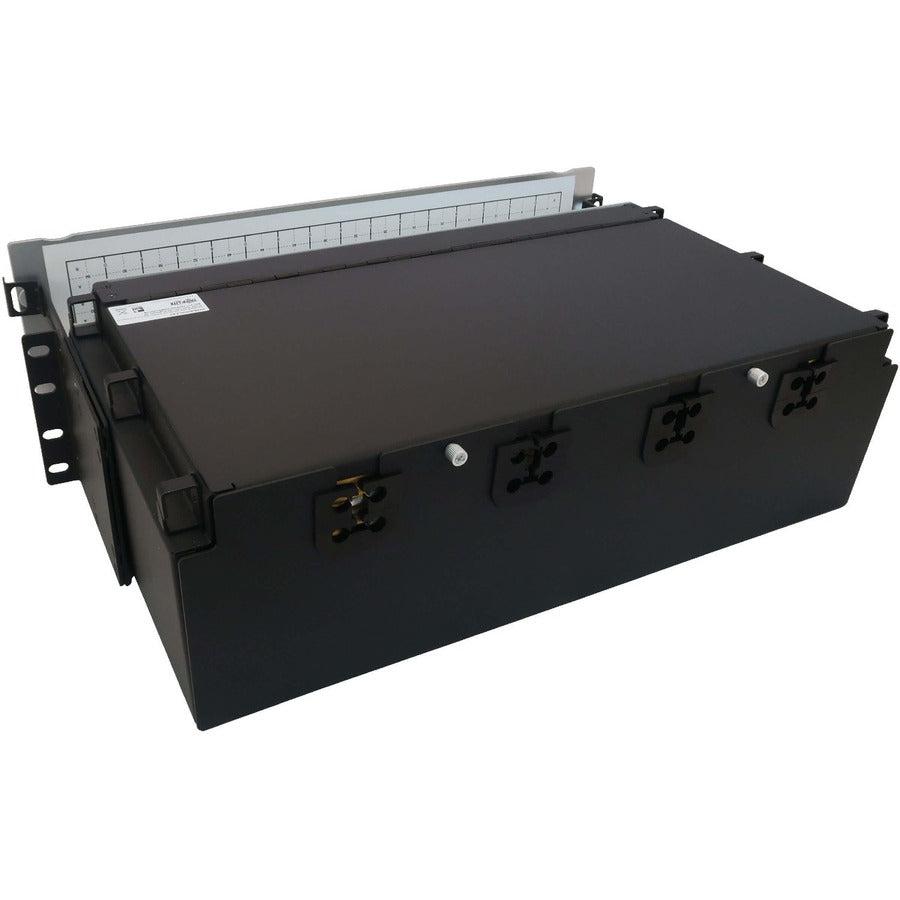 Tripp Lite Preloaded Fiber Patch Panel, 3U - 64X (12F Mtp/Mpo-Apc To 4X Lc Duplex F/F) 8F Trunk Cables, Os2 Singlemode, 3 M (9.8 Ft.)