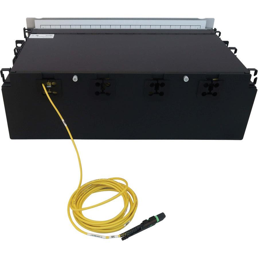 Tripp Lite Preloaded Fiber Patch Panel, 3U - 64X (12F Mtp/Mpo-Apc To 4X Lc Duplex F/F) 8F Trunk Cables, Os2 Singlemode, 3 M (9.8 Ft.)