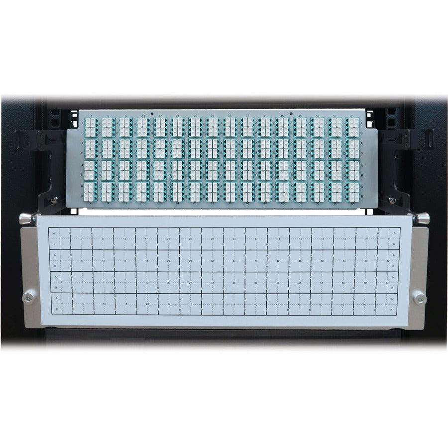 Tripp Lite Preloaded Fiber Patch Panel, 3U - 64X (12F Mtp/Mpo-Pc To 4X Lc Duplex F/F) 8F Trunk Cables, Om4 Multimode, 3 M (9.8 Ft.)