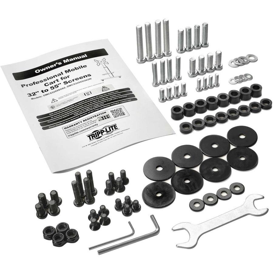 Tripp Lite Premier White Rolling TV Monitor Cart 32-in to 55-in DMCS3255SG62W