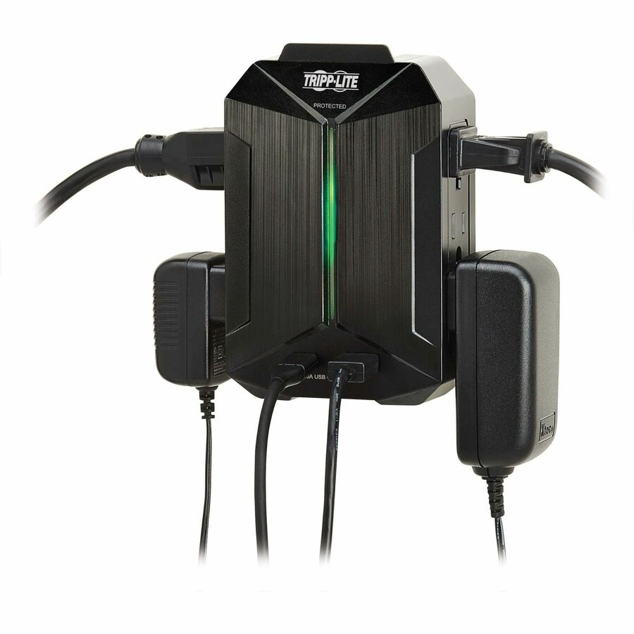 Tripp Lite Protect It! 6-Outlet Surge Protector - 5-15R Outlets, 2 USB Ports, 5-15P