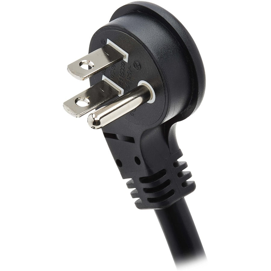 Tripp Lite Protect It! Desktop Power Grommet - NEMA 5-15P, 2x USB-A Charging, Surge Protection, 10 ft. Cord, Antimicrobial, Black