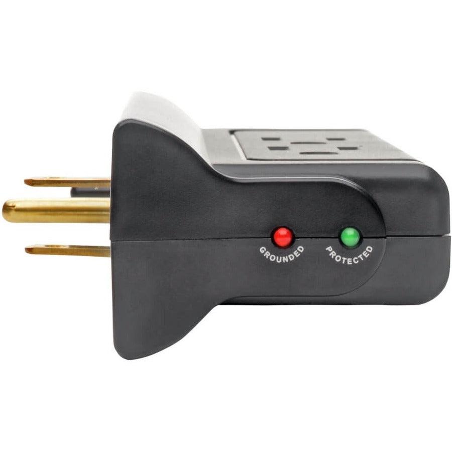 Tripp Lite Protect It! Surge Protector With 4 Side-Mounted Outlets , Direct Plug-In, 670 Joules