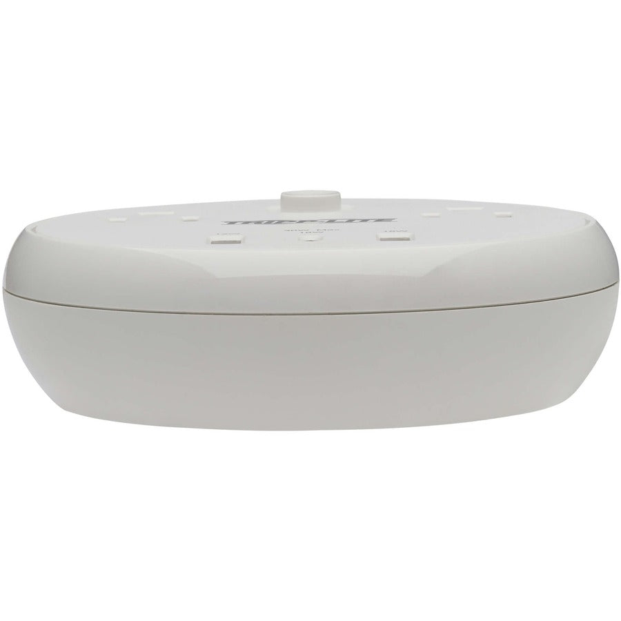 Tripp Lite Safe-IT 57W 2-Outlet Surge Protector - 5-15R Outlets, 3 USB Ports, 8 ft. (2.4 m) Cord, 300 Joules, Antimicrobial Protection, White