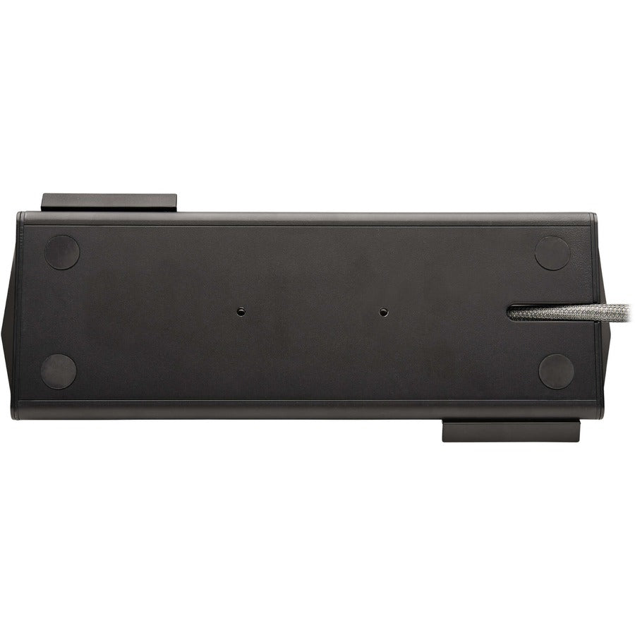 Tripp Lite Safe-IT 6-Port USB Charging Station - 2x USB-C 60W, 4x USB-A, 2x 5-15R, Wireless Charging, 1000 Joules, 10 ft. Cord, Antimicrobial Protection