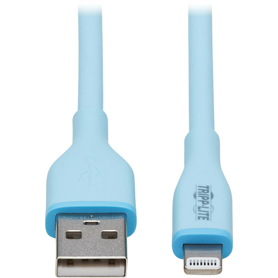 Tripp Lite Safe-IT USB-A to Lightning Sync/Charge Antibacterial Cable (M/M) Ultra Flexible