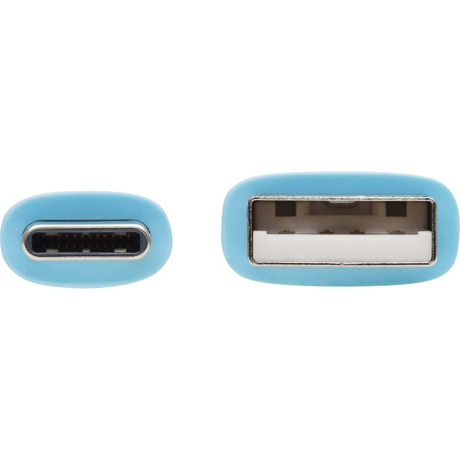 Tripp Lite Safe-IT USB-A to USB-C Antibacterial Cable USB 2.0 Ultra Flexible (M/M) Light B