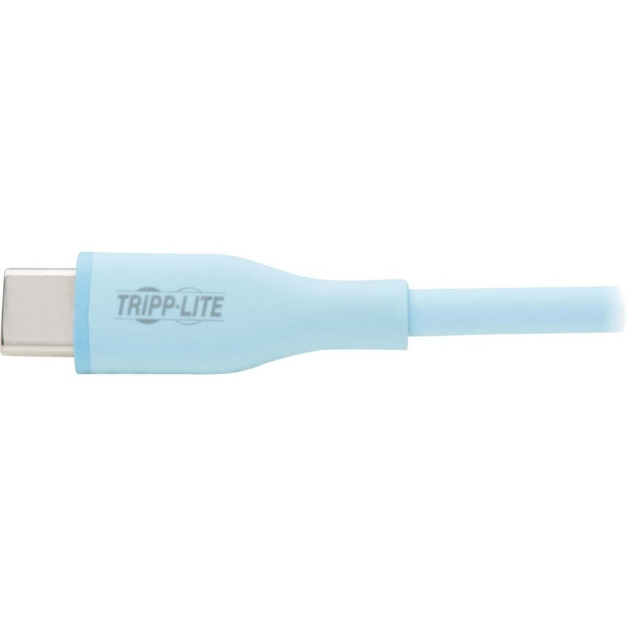 Tripp Lite Safe-IT USB-A to USB-C Antibacterial Cable USB 2.0 Ultra Flexible (M/M) Light B