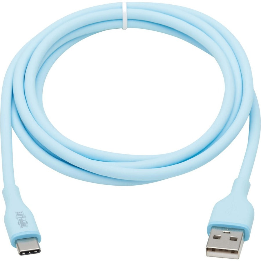 Tripp Lite Safe-IT USB-A to USB-C Antibacterial Cable USB 2.0 Ultra Flexible (M/M) Light B
