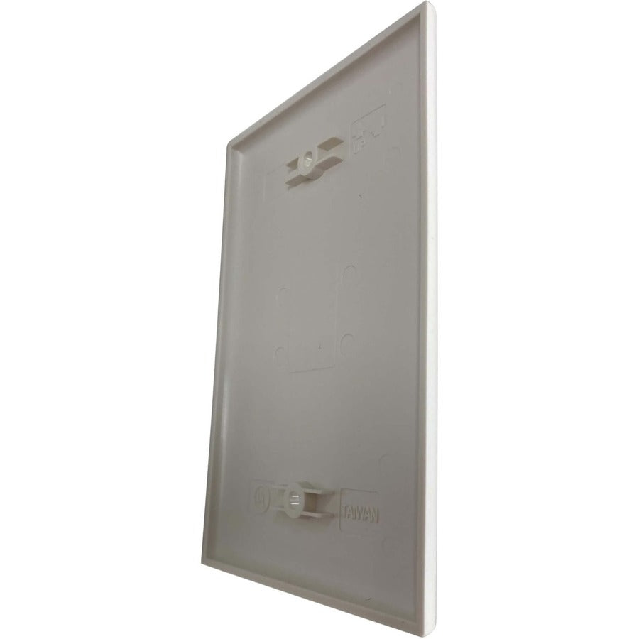 Tripp Lite Safe-It Blank Wall Plate, Antibacterial, Ivory Matte, Taa