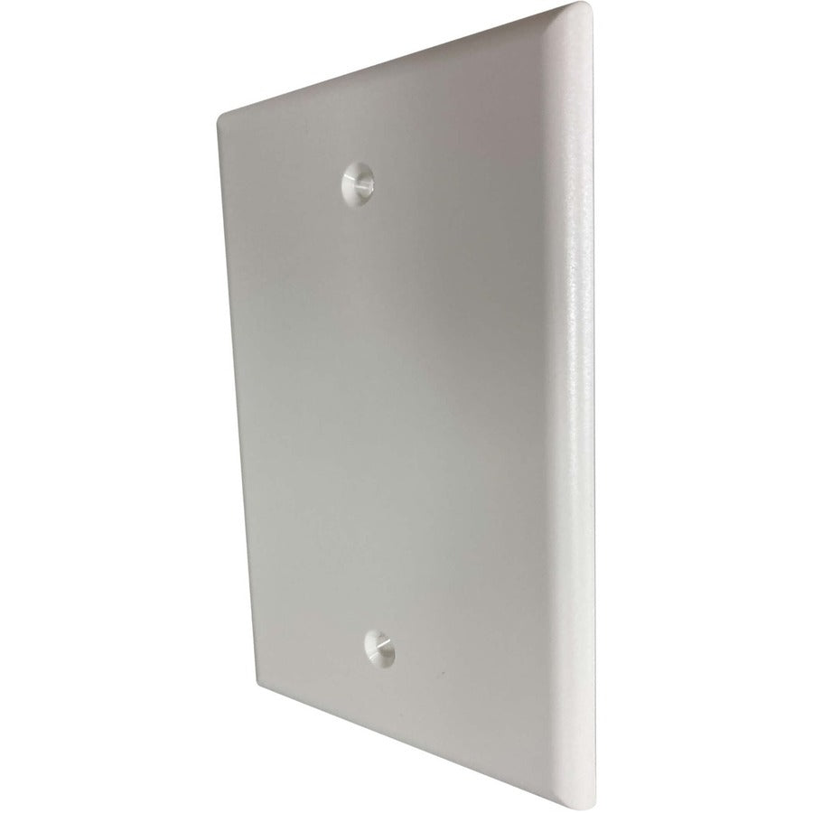 Tripp Lite Safe-It Blank Wall Plate, Antibacterial, Ivory Matte, Taa