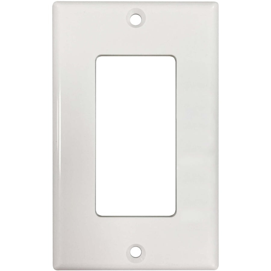 Tripp Lite Safe-It Single-Gang Antibacterial Wall Plate, Decora Style, Ivory, Taa