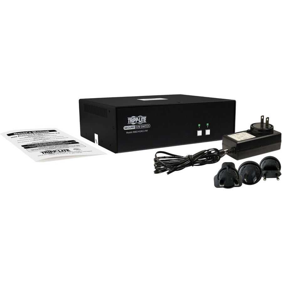Tripp Lite Secure 2-Port Dual Head HDMI KVM Switch - NIAP, TAA B002-H2AC2-N4